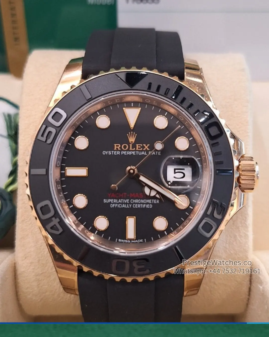 Rolex Super Clone Yacht-Master 40mm Black Dial 169622