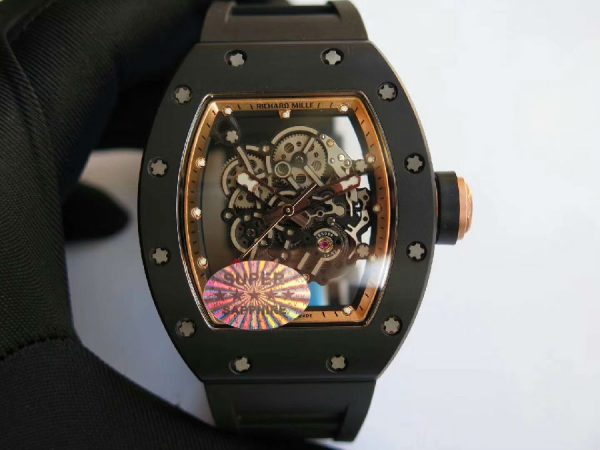 Richard Mille Super Clone RM 055 Black Strap