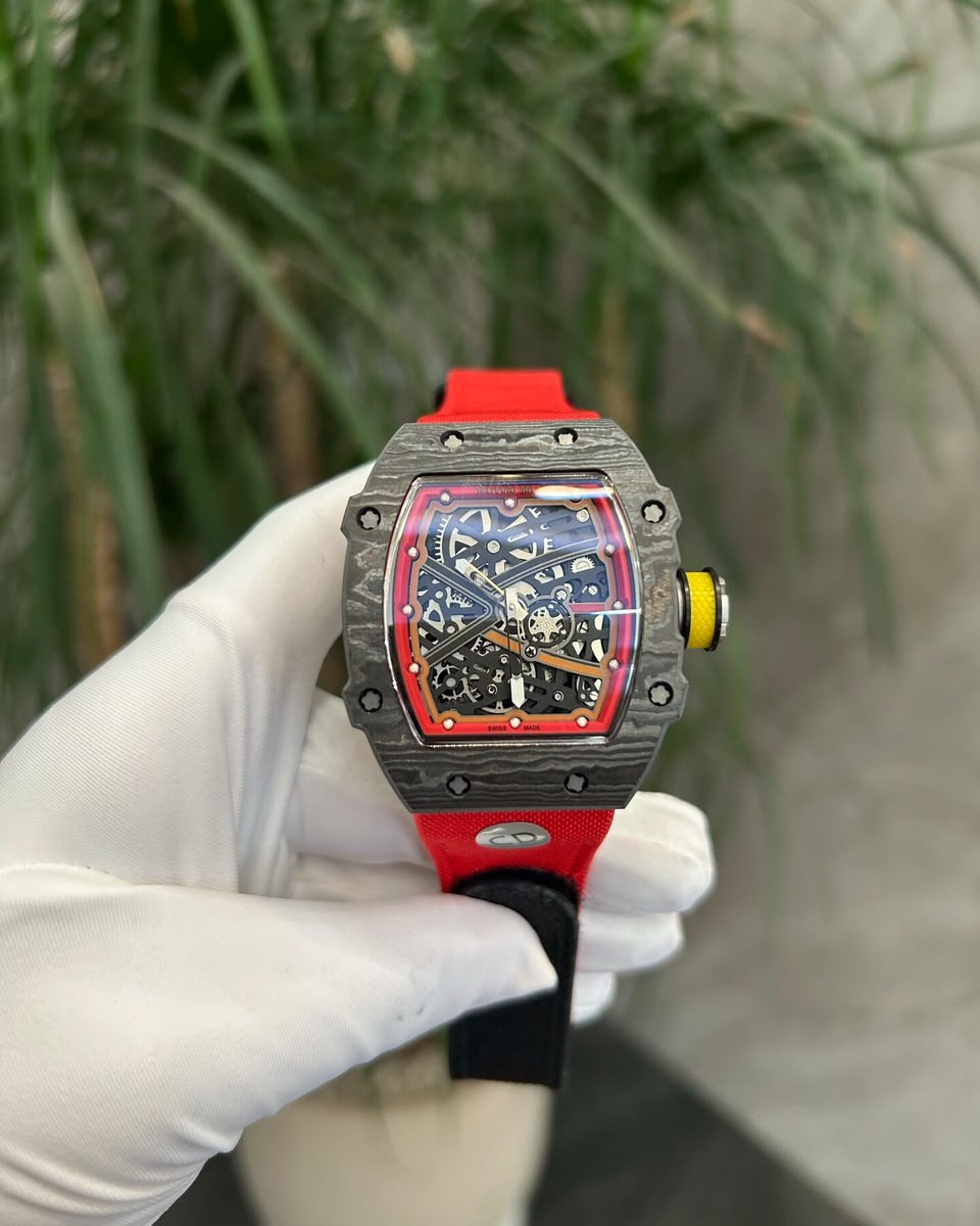 AVF RM67-02 Black NTPT Yellow Skeleton Dial on Yellow Velcro Strap CRMA7 Super Clone V2