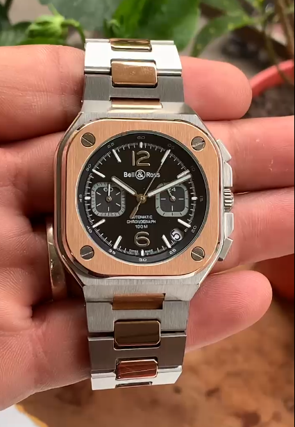 Bell & Ross BR-05 Urban Chronograph Black Silver Two-Tone